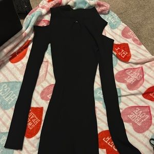 Size small fitted black dress